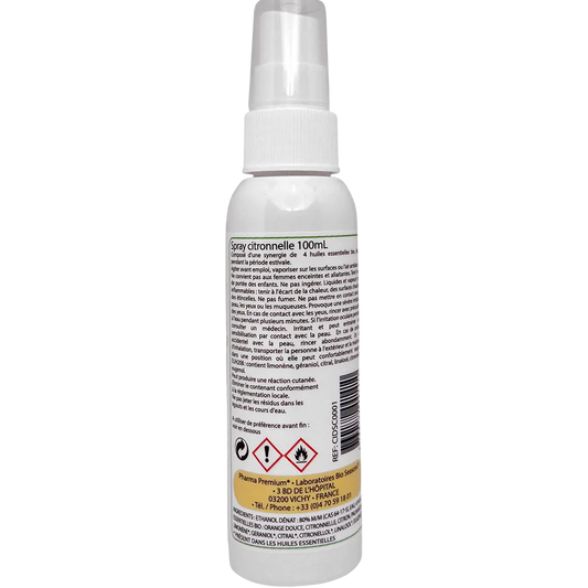 Spray Citronnelle 4 huiles essentielles Certifiées Bio-1